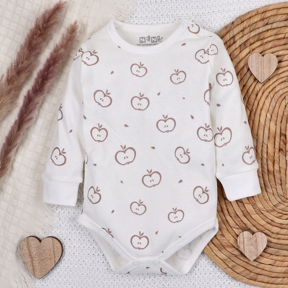 Body z bawełny organicznej Happy Apples Nini druk