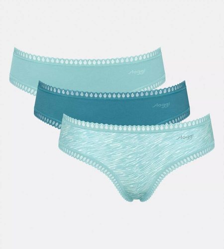 Figi Damskie GO Crush String C3P 3-pak Sloggi - turkusowe
