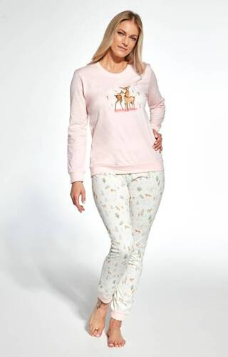 Piżama damska 467/343 Fall Cornette - różowy