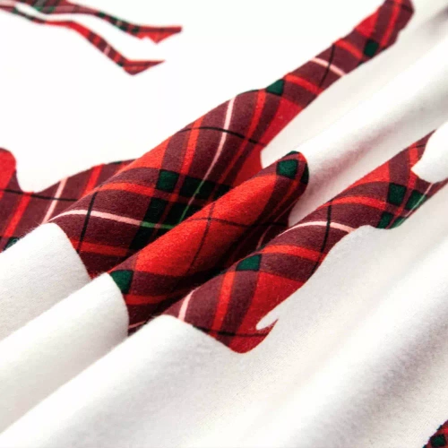 Pościel flanelowa świąteczna 31507/1 renifery Darymex czerwony  