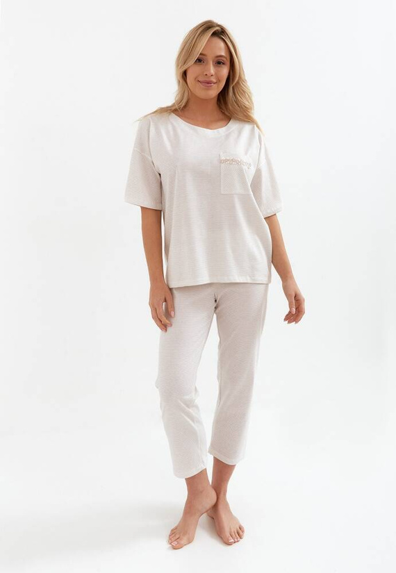 Piżama damska 233 Cana -beżowy