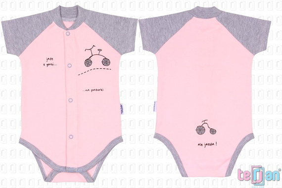 Body rozpinane krótki rękaw "BIKE" zielony Terjan