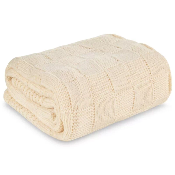 Koc narzuta Pled 2 Eurofirany beżowy