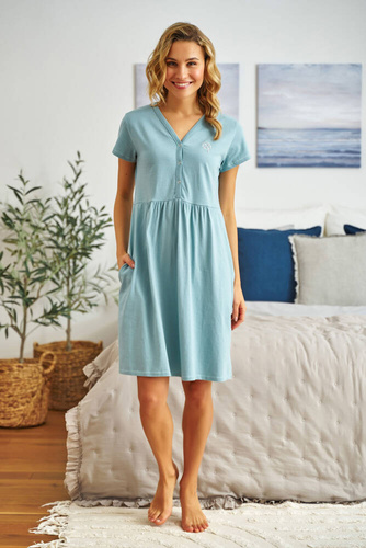 Koszula Nocna do karmienia 5336 Doctor Nap - ice blue
