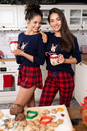 Piżama damska Lucy Sensis - granatowy