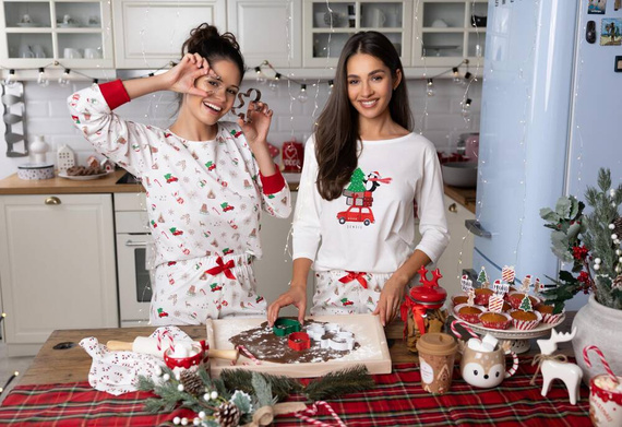 Piżama damska Samantha Sensis - ecru