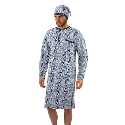 Koszula męska z szlafmycą 2024/02 Rodeo Sesto Senso