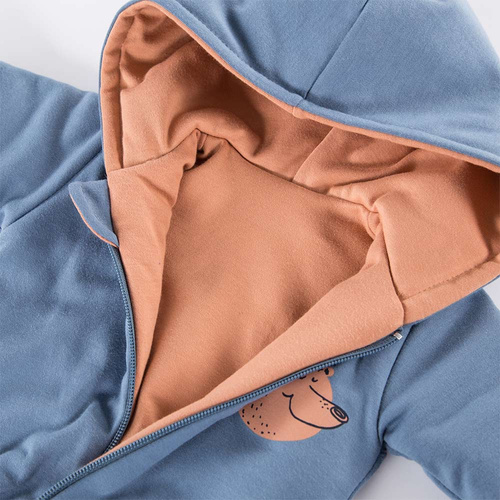 Pajac z kapturem kombinezon Jump Eevi - niebieski