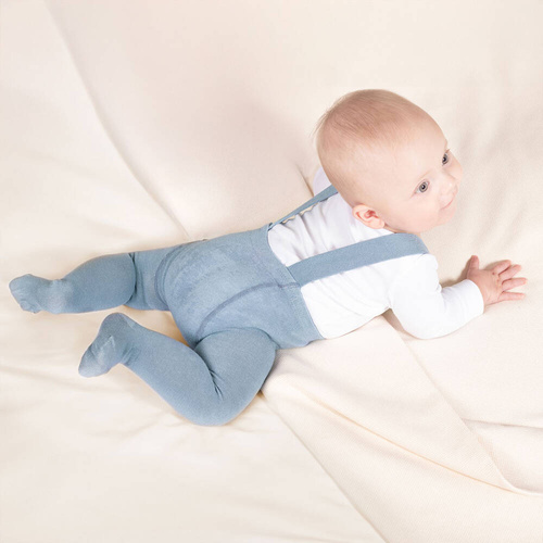 Rajstopy bambusowe z szelkami 141604 Nicol - morski