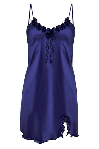 Gabi Halka satynowa koszulka damska DKaren - granatowy