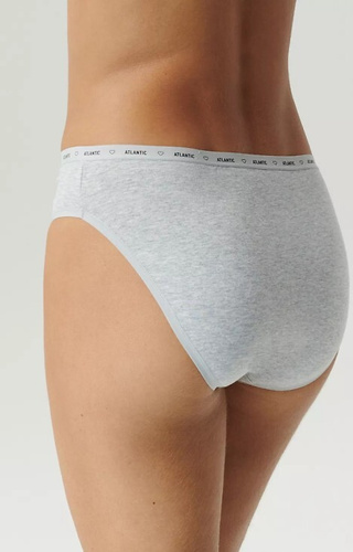 Figi damskie 3CLP-010 Atlantic- biały-szary- różowy