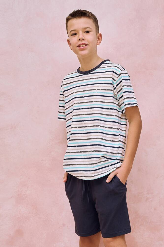 Piżama chłopięca 3195 Ronnie Taro -szary