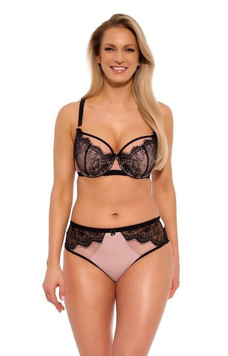 Biustonosz półusztywniany BS 1273 Aina Gaia- czarny