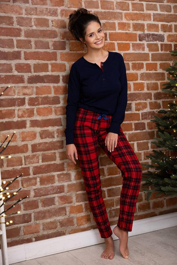 Piżama damska Yvette Sensis - granatowy