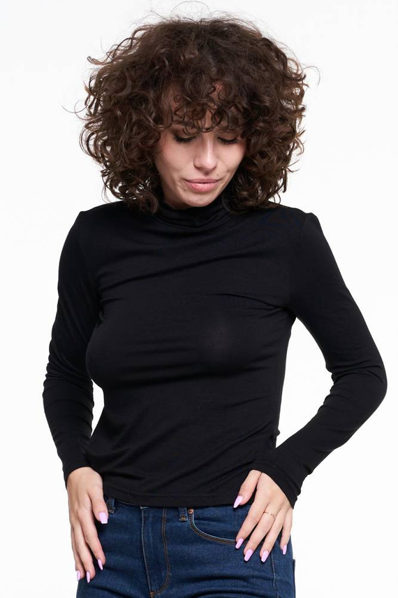 Bluzka damska golf BD1900-020 Moraj - czarny