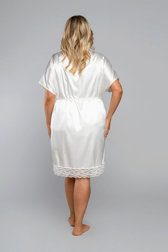Szlafrok krótki rękaw Dotyk Italian Fashion - ecru