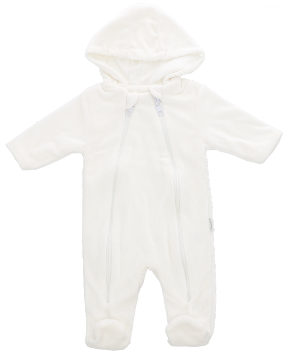 KB7171 Kombinezon niemowlęcy Velvet Mamatti biały