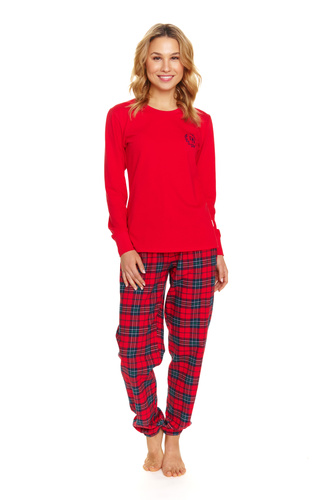 PM.7127 Piżama Damska Doctor Nap - red