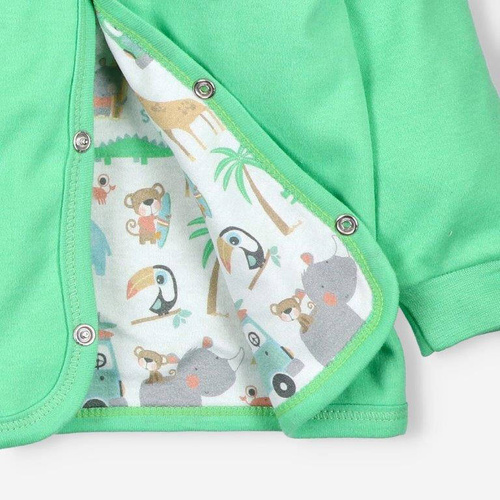 Bluza dresowa z bawełny organicznej Sawanna Nini zielony 