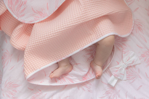 Kocyk Niemowlęcy Margaret Sensis - biały-różowy