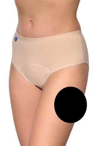 Gabidar 002 figi damskie czarny   – nietrzymanie moczu, antybakteryjne, 100 prań