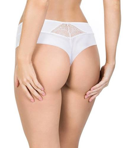 Figi damskie 19056 Dots Mediolano biały