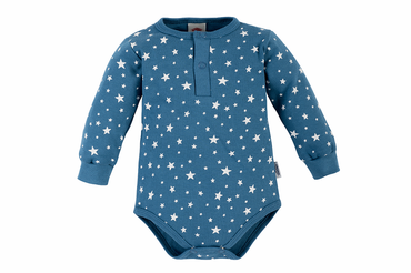 Body polo z długim rękawem "Stars"  Makoma niebieski