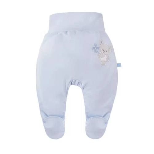 Półśpioch bawełniany "NEWBORN" Eevi- niebieski