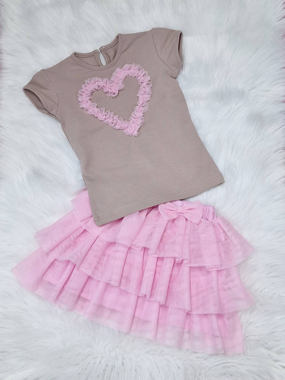 Spódniczka tiulowa Mia Bambarillo różowy