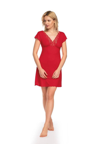 Koszula Nocna Estera NIPPLEX- czerwony