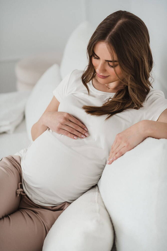 Bluzka ciążowa Belly Milk&Love kremowobiały