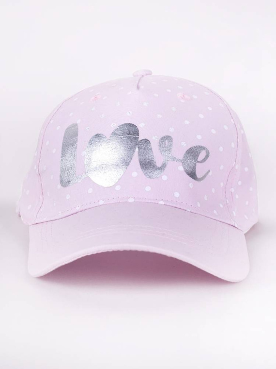 CZD-0635 Girl Czapka dziecięca YO! różowy