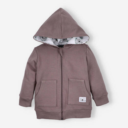 Bluza dwuwarstwowa Sweets Koala z bawełny organicznej Nini czekoladowy
