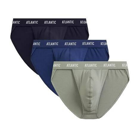 Slipy męskie 3MP-1576 A'3 Atlantic-  granatowy-niebieski-khaki