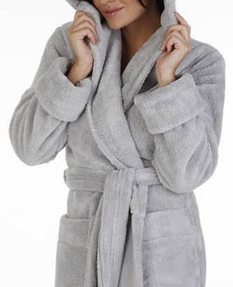 807 Luna II Długi Szlafrok Damski Forex - szary