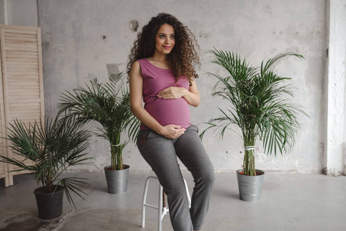 Koszulka ciążowa i do karmienia Milk Top Milk&Love rose brown