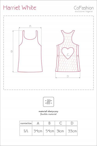 Koszulka na ramiączkach Harriet White CF 90301 CoFashion Marc Massimo 