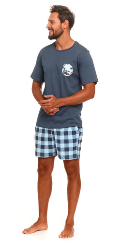 PMB.4416 Piżama Męska Doctor Nap - deep blue