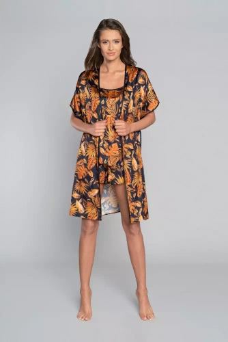 Szlafrok Damski Monstera Italian Fashion- druk