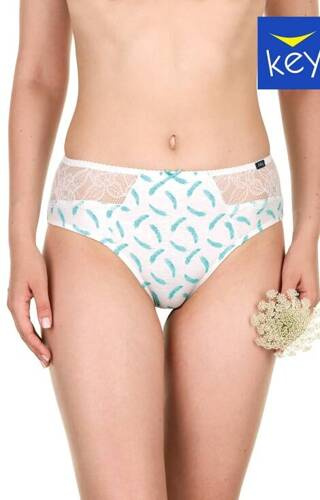 Figi damskie LPC 971 A22 Key miętowy-biały