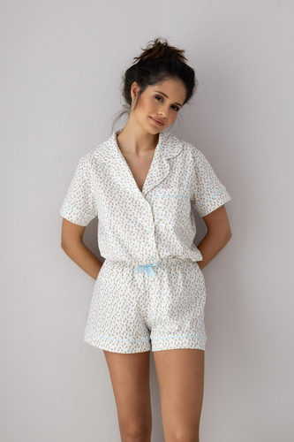 Piżama damska Amalia Sensis - śmietankowy