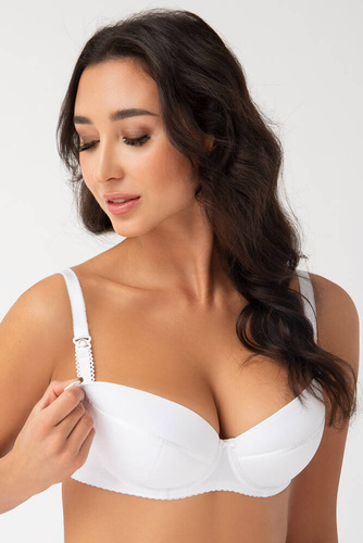 Gorsenia MK01 Ana Biustonosz do karmienia - biały