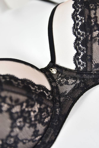 Biustonosz miękki 19160 Madame Mediolano czarny