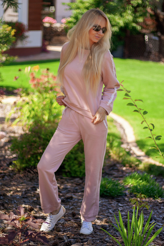 Dres damski Antao Mirale — komfortowa bawełna z elastanem, ozdobna koronka, polska marka