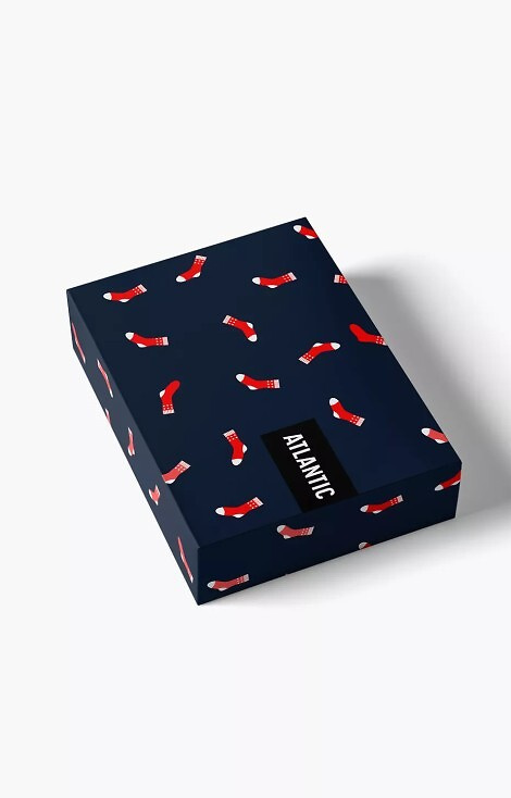 Bokserki męskie Atlantic 2GMB-010 – 100% bawełna, 2 szt., świąteczne, luźne