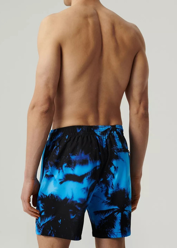 Szoty kąpielowe męskie KMB-227 Atlantic- niebieski czarny