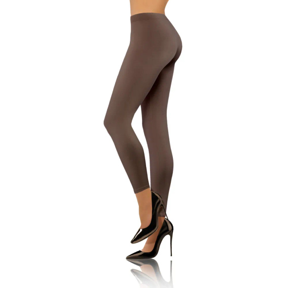 Legginsy Long bezszwowe kryjące długie Sesto Senso sigaro