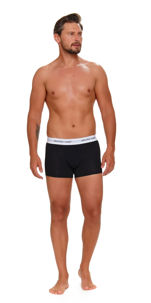 Bokserki męskie 5277 Doctor Nap - black melange red