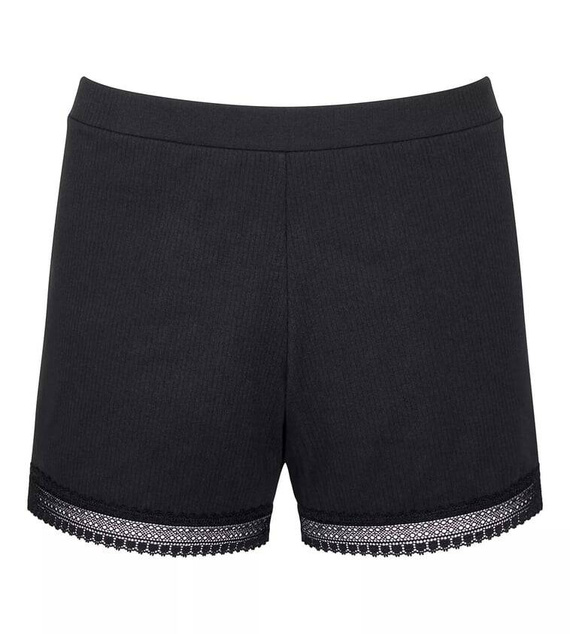 Krótkie spodenki piżamowe GO Ribbed Short Sloggi - black