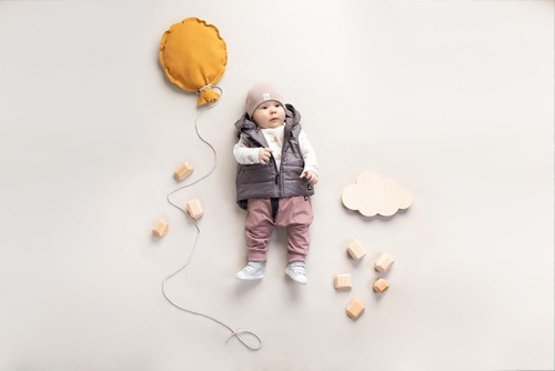 Kamizelka rozpinana dziecięca "Dreamer" Pinokio - szary 